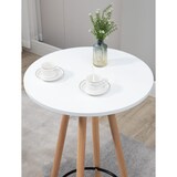 thumbnail of Décoshop26 - Table haute ronde avec repose-pieds hauteur 107 cm en MDF blanc design scandinave TAB10068
