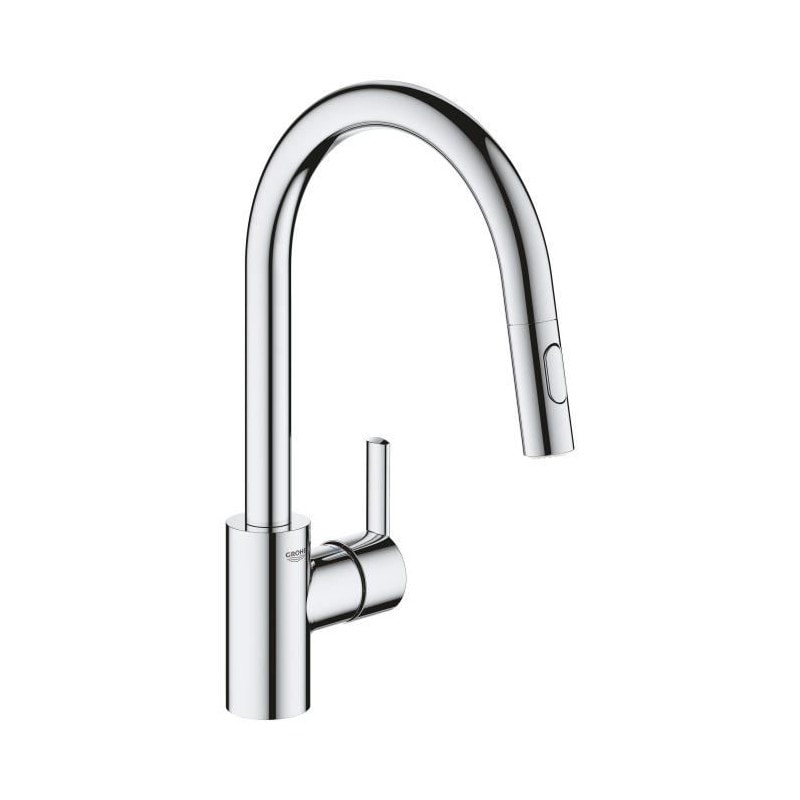 Grohe Robinet De Cuisine évier Feel, Douchette Extractible, Rotation 360°, Bec En U, Inverseur 2 Jets, Mitigeur Cuisine 314860