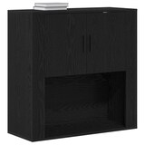 thumbnail of vidaXL Wandschrank Schwarz Eichen-Optik 80 x 33 x 80 cm Holzwerkstoff