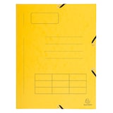 thumbnail of Exacompta 55360E 50x Elastomap met 3 kleppen, glanskarton 355g/m², bedrukte omslag met lijnen, 24x32 cm voor formaat A4, geassorteerde kleuren