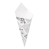 thumbnail of Garcia de Pou 1200 Unità - Coni Per Fritti 'Thepack Times' 250 G 230 G/M2 15,7X26,8 Cm Bianco Cartone Ondulato A Nano-Micro