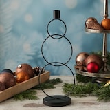 thumbnail of Stabkerzenhalter Kerzenständer 3 Ringe Tafelkerzenhalter Kerzenhalter schwarz