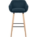 thumbnail of Conjunto de 2 Bancos de Bar Grant em Tecido azul