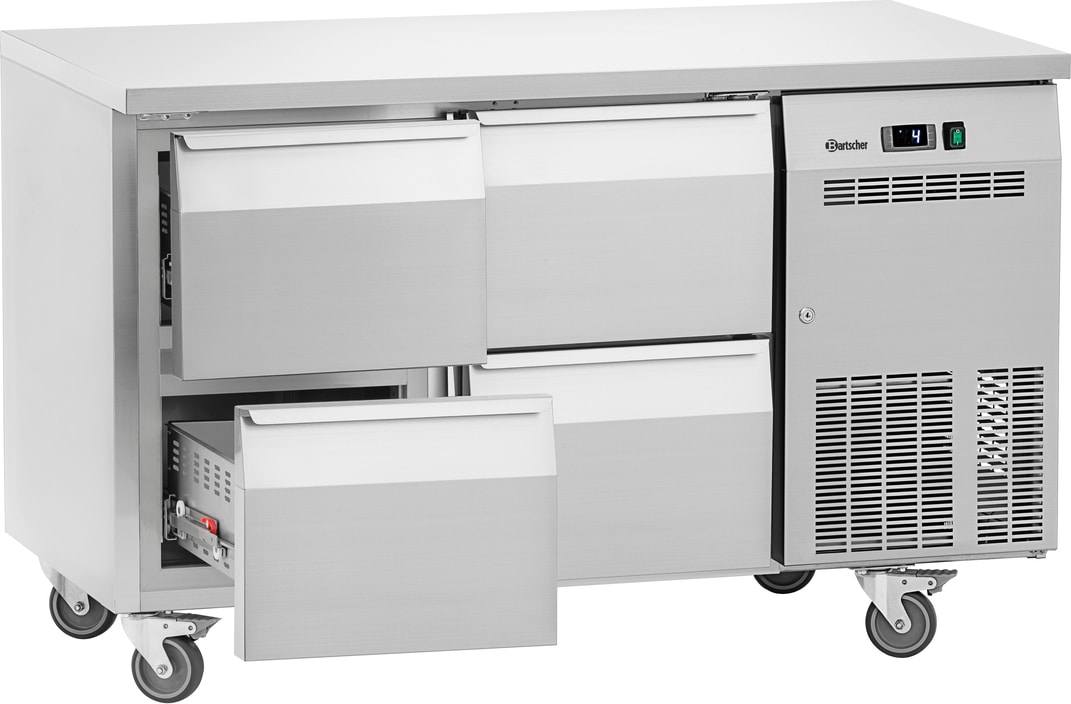 Bartscher Kühltisch Easy S4-1501, mit Schubladen, fahrbar