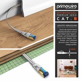 thumbnail of Primewire Flachbandpatchkabel CAT 8 mit Baumwollummantelung - Gigabit Ethernet LAN Kabel - 40 Gbit/s - S/FTP PIMF Schirmung - Netzwerkkabel - 15m