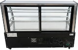 thumbnail of Romux® Kühlvitrine für Konditorei Standgerät 2 Böden Gebogenes Glas Schwarz 800 Liter Umluftkühlung | Professionelle Vitrinen