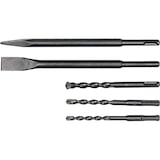 thumbnail of Trapano a percussione 1100W, SDS-PLUS con funzione scalpello 4,5J, 4,8kg