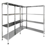 thumbnail of Scaffale per cucine e ristoranti in acciaio inox con piani regolabili cm. 100x30x200h