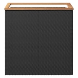thumbnail of vidaXL Pflanzkübel Schwarz 80x40x80 cm Poly Rattan