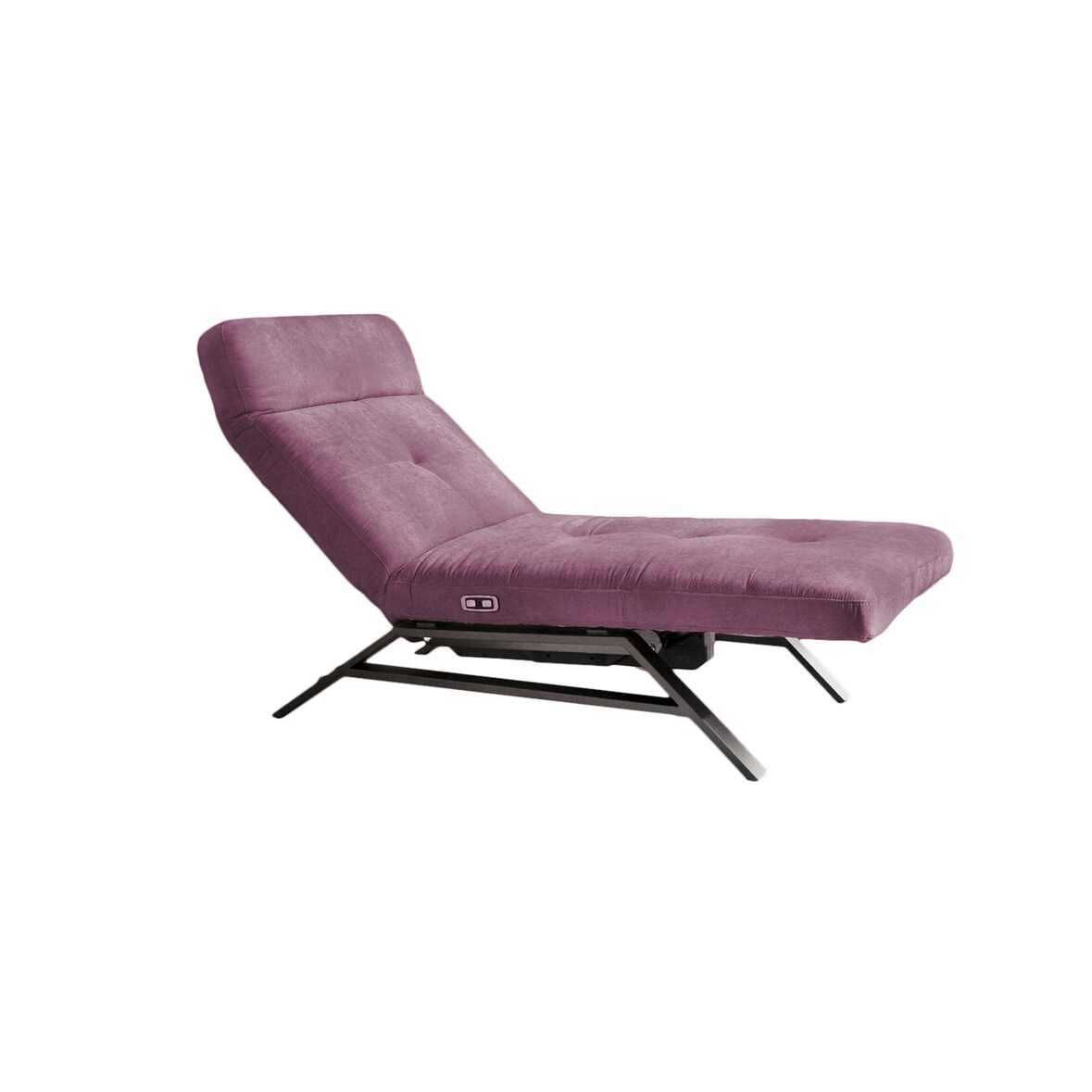 KAWOLA sillón reclinable AMERIVA sillón reclinable terciopelo púrpura base cromada