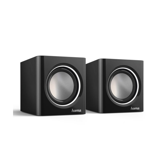 Enceinte pour ordinateur portable Sonic mobil 185'', noire/argent hama