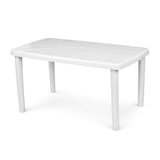 thumbnail of Tavolo in Plastica Rettangolare Bianco Cucina Soggiorno 140x85x75cm
