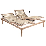 thumbnail of Rete elettrica motorizzata in legno reclinabile testa e piedi con telecomando e doppio motore matrimoniale 160x190 - Comprarredo