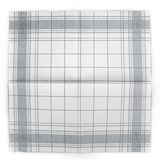 thumbnail of Mank Serviette Airlaid Nadeem in Grau, 40 x 40 cm, 50 Stück - Leinenstruktur Gitterstreifen Linien