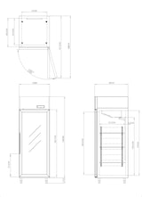 thumbnail of METRO PROFESSIONAL Gefrierschrank GFR2700G, 73 x 80.5 x 209 cm, 645 L, silber