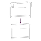thumbnail of vidaXL Verhoogde Tuin Plantbak Zwart 100 x 26 x 82 cm Staal