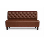 thumbnail of Banquette St Germain en simili cuir marron – 120 x 55 x 90 cm Mobilier Européen