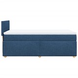 thumbnail of vidaXL Boxspringbett mit Matratze Blau 100x200 cm Stoff