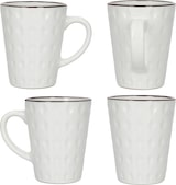 thumbnail of 6x Rome blau & weiß Kaffeebecher 320ml H11,5cm 6 Personen Latte Kakao Teetassen