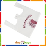 thumbnail of DayBays 1000 Stk. Hemdchentragetaschen 28+14x48 cm HDPE Mit Druck "DÖNER KEBAB"