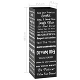 thumbnail of vidaXL Regenschirmständer Text-Design Stahl Schwarz