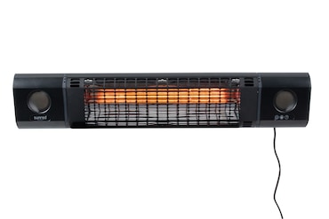 Stufa da esterno Sunred Sun and Sound Ultra Wall Nera 2000 Watt