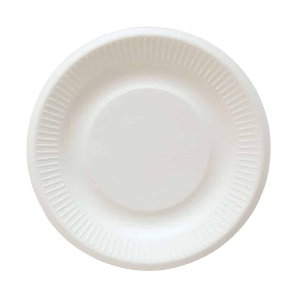 Ekoe Piattini monouso compostabili in carta con rivestimento in biocoated 100 pz