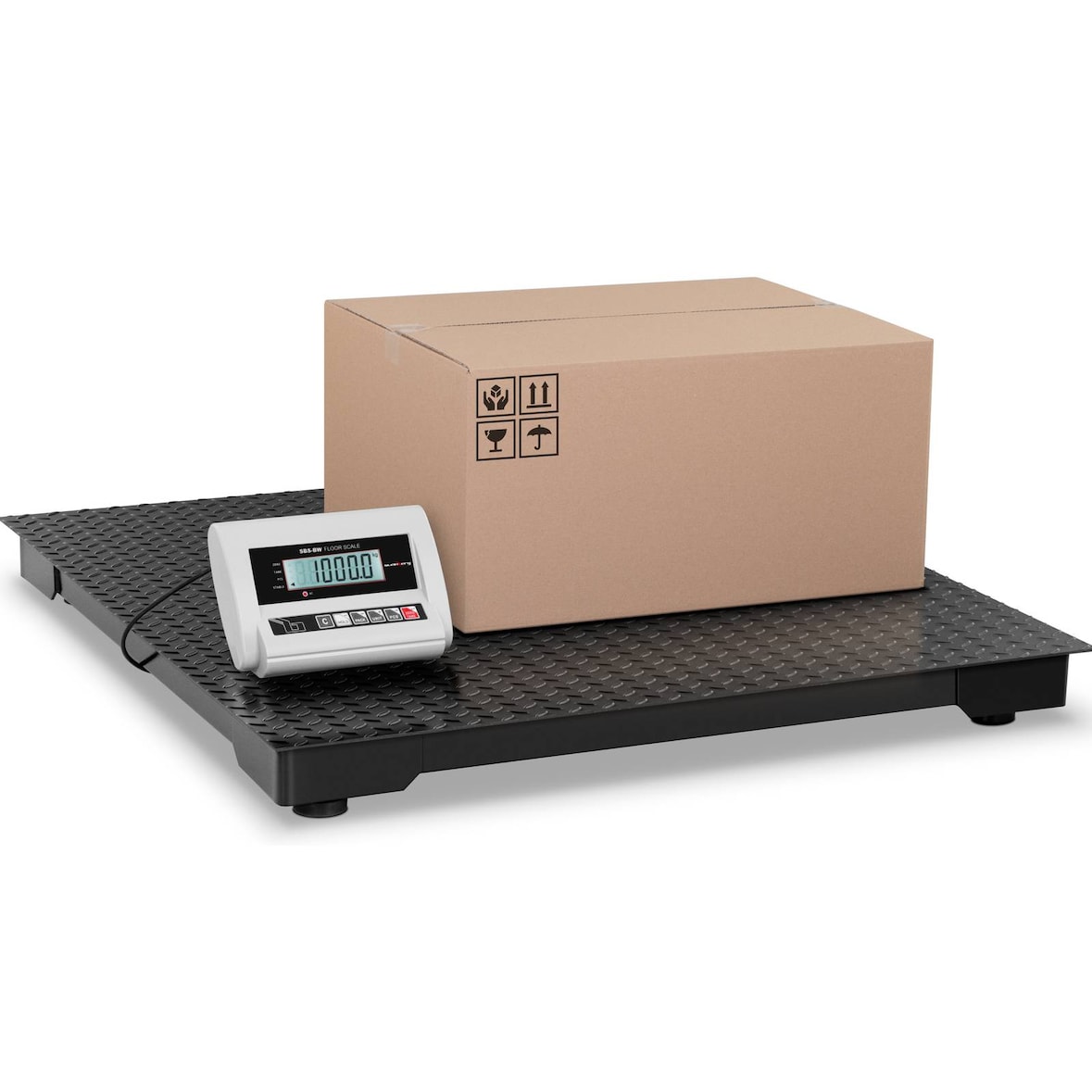 Steinberg Systems - Vloerweegschaal ECO - 1000 kg / 0,5 kg - 100 x 100 cm - LCD