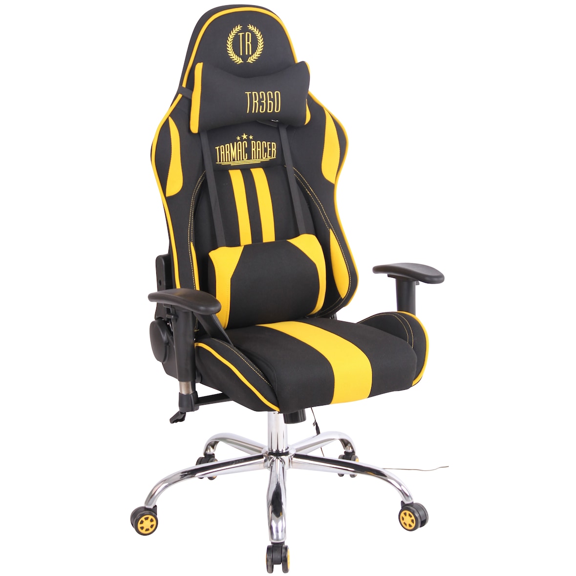 Chaise de bureau Limit XM en Tissu Noir / Jaune