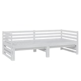 thumbnail of vidaXL Ausziehbares Tagesbett Weiß Massivholz Kiefer 2x(90x200) cm