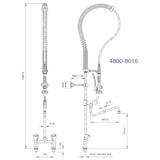 thumbnail of Premium-Spülbrause/-Geschirrbrause mit Auslaufhahn 8015 - Zweiloch-Mischbatterie