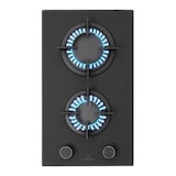 thumbnail of Firetale Gaskochfeld 2-flammig Aluminium-Brenner Erdgas/Propangas inkl. Schlauch und Druckminderer Schwarz