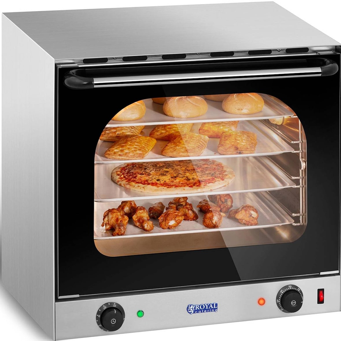 Royal Catering Forno de convecção - 4 níveis - 2400W