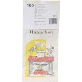 thumbnail of 1000 Hähnchenbeutel, Papier mit HDPE-Einlage 24 cm x 10,5 cm x 5,5 cm Grillhähnchen 1/2