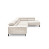 thumbnail of KAWOLA Sofa DELIA Ecksofa Feincord weiß Recamiere rechts