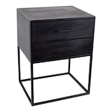 thumbnail of LOFT42 Evi Industrieel Nachtkastje met 2 lades - Zwart Mangohout - Metaal - 60x45x38