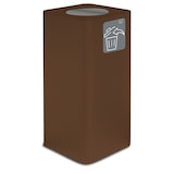 thumbnail of Stil Casa PURE afvalbak, gelakt staal, 38x38xh. 80 cm, met magnetisch pictogram, kiepdeksel, 100 liter, corten.