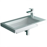 thumbnail of Alpenberger Keramik Waschbecken Wandmontage oder Aufsatz Sanitärkeramik I Waschtisch weiß