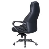thumbnail of AMSTYLE Bürostuhl Echtleder Schwarz 120 kg