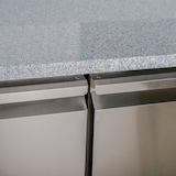 thumbnail of Romux® Pizzatisch 2 Türen 150x80 cm mit Arbeitsfläche aus Granit mit Umluftkühlung | Pizzakühltisch aus Edelstahl