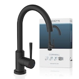thumbnail of Küchenarmatur CORNWALL, Wasserhahn Küche mit Energiesparfunktion, Mischbatterie Küche, Spültischarmatur Schwarz matt