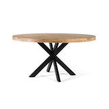 thumbnail of Mesa de comedor redonda 120cm diámetro de madera de mango