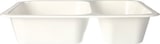 thumbnail of 500 Mikrowellenschalen, PP 2-geteilt 1205 ml weiss Menüschalen