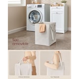 thumbnail of Helloshop26 - Armário de banheiro com cesto de roupa suja e espaço para armazenamento com 1 gaveta e 1 saco de roupa suja interno 12_0006485