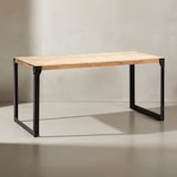 thumbnail of Esszimmertisch 160x80x76 cm Akazie Massivholz Metall Esstisch Industrial, Küchentisch mit Metallbeinen, Holztisch Groß, Speisetisch Esszimmer