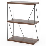 thumbnail of Helloshop26 - 3-stöckiges Mehrzweckregal 61 x 29,5 x 82 cm Industriedesign braune Holzmaserung 20_0019503