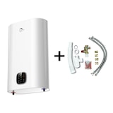 thumbnail of Chauffe Eau Electrique Plat Mural Multipositions Kimoro Sannover 80 Litres + Kit d'Installation Complet NF