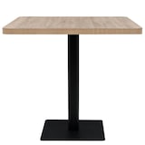 thumbnail of vidaXL Bistrotisch MDF und Stahl Quadratisch 80x80x75 cm Eichenoptik