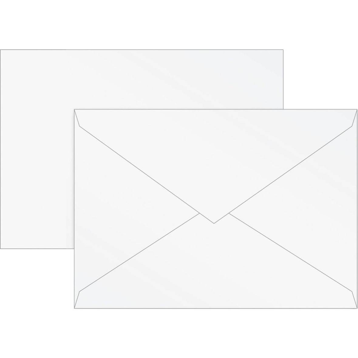 Briefumschläge B6 Seidenfutter 80g/qm perlweiß VE=5x10 Stück