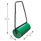 thumbnail of Rasenwalze Handwalze Gartenwalze Ackerwalze Rasenroller Walze Metall 60 cm
